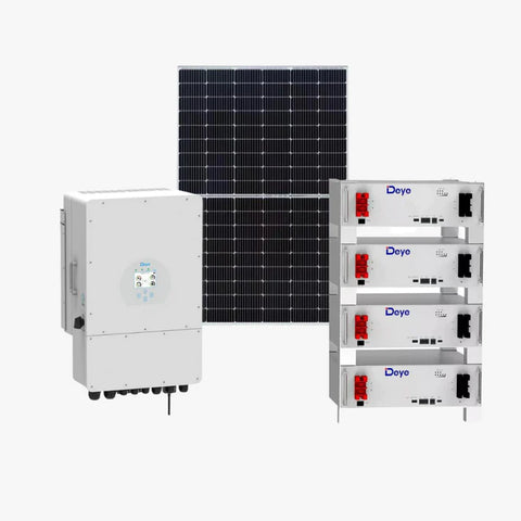 Deye -  5kw inverter - 10 kwh tároló - 9 db panel